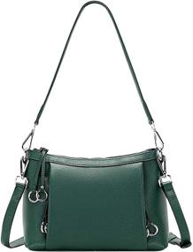 img 4 attached to OVER EARTH Crossbody O135E Dark Women's Handbags & Wallets for Shoulder Bags