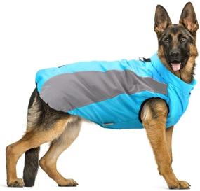 img 4 attached to Stay Warm and Dry with Didog Waterproof Dog Winter Coats 🐶 - Reflective Vest Jackets with Soft Fleece for Medium to Large Dogs