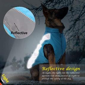 img 3 attached to Stay Warm and Dry with Didog Waterproof Dog Winter Coats 🐶 - Reflective Vest Jackets with Soft Fleece for Medium to Large Dogs