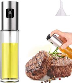 img 4 attached to 🔥 Premium 304 Stainless Steel Olive Oil Spray Bottle for Cooking