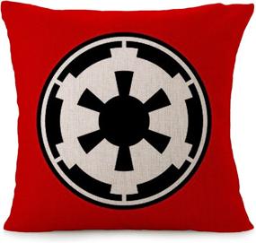 img 2 attached to 🌌 Bayyon Star Wars Decorative Throw Pillow Covers - Set of 4 Cotton Linen Cushion Covers, 18 x 18 inch