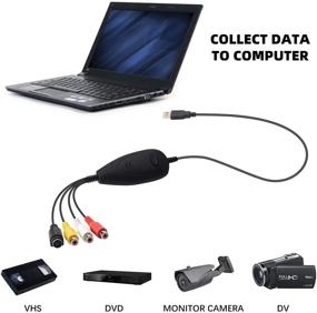 img 3 attached to 🎬 TCNEWCL USB Video Capture Card Device: Windows-Compatible VCR VHS TV to DVD Converter, Effortlessly Digitize & Edit Analog Video