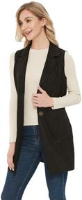 img 2 attached to Charis Allure Womens Sleeveless Casual Women's Clothing for Coats, Jackets & Vests