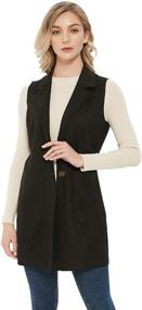 img 3 attached to Charis Allure Womens Sleeveless Casual Women's Clothing for Coats, Jackets & Vests