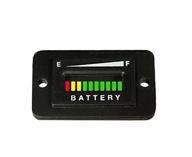 показатель заряда батареи для автомобильных аккумуляторов - счетчик давления 36 вольт в форме прямоугольника для гольфкаров ezgo, club car и yamaha. логотип