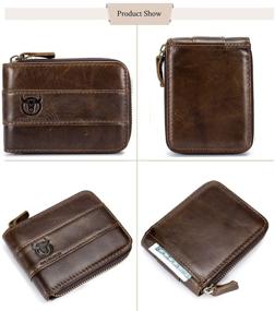 img 3 attached to Genuine BULLCAPTAIN Antimagnetic Leather Wallet: Sleek & Secure