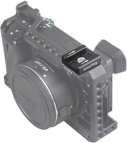 img 1 attached to 📷 Адаптер-кронштейн SMALLRIG для крепления на горячий башмак: надежный башмак с резьбой 1/4 дюйма для камеры, вспышки, светодиодного монитора - набор из 2шт.