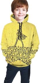 img 4 attached to Musicals Hamilton Hoodies Sweatshirt Outdoors Boys' Clothing