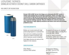 img 1 attached to Pentek DBC 10EX2 Bacteriostatic KDF Filter - Purify Water with Advanced Technology