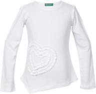 stunning holy unicorn long sleeve heart shaped t shirt for girls' – tops, tees & blouses logo