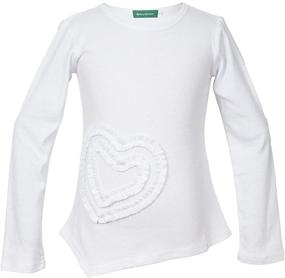 img 4 attached to Stunning Holy Unicorn Long Sleeve Heart Shaped T Shirt for Girls' – Tops, Tees & Blouses