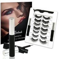 👁️ neelash magnetic eyelashes and eyeliner kit: 7 pairs of reusable waterproof lashes with applicator, natural look, various styles - no glue required logo