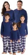 snowflake thermal matching family pajamas logo