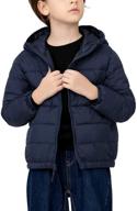 🧥 lapasa boys' lightweight hooded puffer jacket - unisex water-resistant winter coat with recycled filling, k04 logo