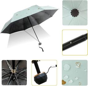 img 2 attached to ☔ Compact Folding Travel Umbrella - Small & Portable Rain Umbrella