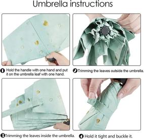 img 1 attached to ☔ Compact Folding Travel Umbrella - Small & Portable Rain Umbrella