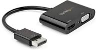 💻 адаптер startech.com displayport к hdmi vga - dp 1.2 hbr2 к hdmi 2.0 или vga 1080p конвертер - 4k 60 гц донгл логотип