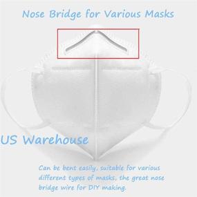 img 3 attached to INHHOME Mask Nose Bridge Strips – Metal Nose Clips Wire Aluminum with Adhesive Nose Bar for DIY Sewing Crafts