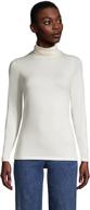 lands' end women's lightweight fitted long sleeve turtleneck: supreme comfort and style логотип