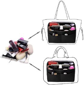 img 1 attached to Purse Organzier Organizer Zipper Medium Women's Accessories for Handbag Accessories