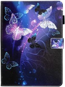 img 3 attached to 🦋 Alugs Purple Butterfly iPad Case - Multi-Angle Viewing Folio for iPad 10.2 Inch 2021/9th/7th/8th Generation - Perfect for Kids and Girls