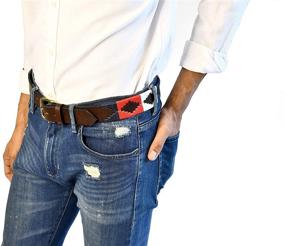 img 1 attached to Hand Stitched Leather GaucholIfe Multi Coloured Men's Accessories in Belts