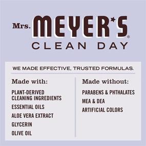 img 1 attached to 🌸 Mrs. Meyer's Clean Day Lavender Hand Soap - Cruelty Free, Biodegradable and Refreshing, 12.5 oz (Pack of 3)