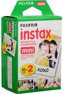 📸 fujifilm instax mini instant film pack - 2 x 10 shots per pack (total 40 shots) - great value set logo