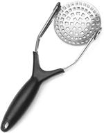 clever monster stainless steel potato masher with garlic press - heavy duty kitchen gadget for perfectly mashed potatoes, vegetables, and fruits logo