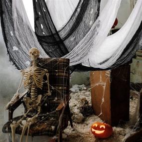 img 1 attached to 🎃 Alpurple 30 Halloween Creepy Gauze Decorations