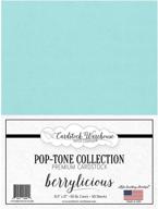 🔵 berrylicious blue cardstock paper - 8.5 x 11 inch 65 lb. cover - pack of 50 sheets by cardstock warehouse logo