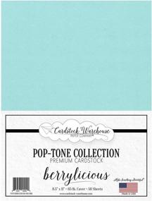 img 4 attached to 🔵 Berrylicious Blue Cardstock Paper - 8.5 X 11 Inch 65 Lb. Cover - Pack of 50 Sheets by Cardstock Warehouse