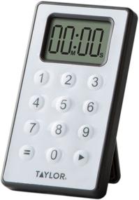 img 1 attached to Enhance Productivity with Taylor Digital 10 Key Timer in Sleek Silver Design