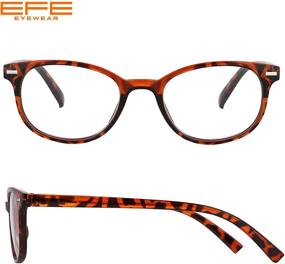 img 3 attached to 👓 EFE Reading Glasses, 5-Pack - Full Rim Flexible Spring Hinge Eyeglasses, Comfort Readers for Men and Women (Mix Color, +1.75 Power)