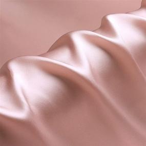 img 2 attached to 🌸 Premium Hypoallergenic 22 Momme Charmeuse Silk Pillowcase for Hair and Skin - Queen Bee Silk, Envelope Closure - Pink (Queen)