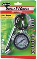 slime 2020-a dually rv dial tire gauge: accurate 10-160 psi tool logo