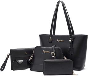 img 4 attached to 👜 Коллекция женских сумок Soperwillton: стильные сумки, сэтчелы, плечевые сумки, кошельки и хобо-сумки