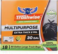 trashwise compostable multipurpose household certified logo