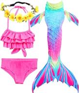 garlagy mermaid swimsuit for swimmable dress up & pretend play логотип