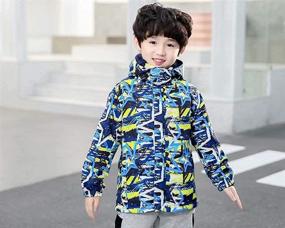 img 1 attached to 🦖 Waterproof Dinosaur Boys' Clothing - Bumeex Windbreaker Raincoat