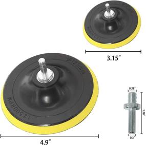 img 2 attached to 🚗 Набор полировальных дисков YaeAuto 39 штук, автомобильный пена для сверления, автомобильный полировщик для ухода за автомобилем, воскование, полирование и запечатывание покрытия шлифовальные диски