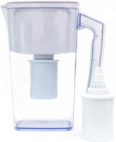 img 4 attached to Plant-Based Pros Alkaline Water Filter Pitcher - 2.5L Healthy Pure Water Ionizer, Two 60-Day Activated Carbon Filters - BPA Free, Clean & Toxin-Free - 2021 Update