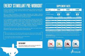 img 1 attached to Metabolic Nutrition ESP - Blue Raspberry Pre Workout Supplement, Stimulating Energy & Endurance, Natural Ingredients, Mental Focus - 300 Grams (90 Servings)