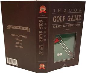 img 1 attached to 🏌️ Barwench Games' Compact Desktop Golf Game, Portable Pocket Golf Game