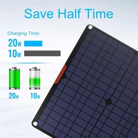 img 2 attached to ⚡ Efficient 20W Solar Panel Car Battery Charger: Portable, Waterproof, Ideal for Car, Boat, RV | POWISER