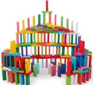 🎲 top-rated 120-piece educational wooden dominos set by newcreativetop logo