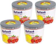 🍓 refresh your car! 84102 strawberry and lemonade scented gel can, 5 oz, 4 pack logo