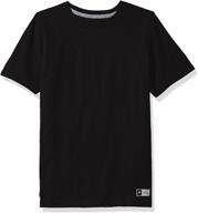 👕 comfort and performance unite: russell athletic big boys' cotton performance short sleeve t-shirt logo