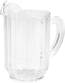 img 2 attached to 🍺 RW Base 32 Ounce Beer Pitcher - Durable Restaurant Pitcher for Bars, Parties, or Homes - Serve Soda, Lemonade, Juice, or Sangria - Clear Plastic Water Pitcher by Restaurantware