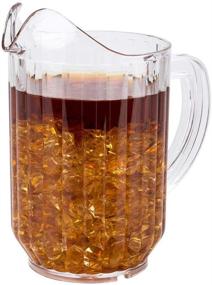 img 3 attached to 🍺 RW Base 32 Ounce Beer Pitcher - Durable Restaurant Pitcher for Bars, Parties, or Homes - Serve Soda, Lemonade, Juice, or Sangria - Clear Plastic Water Pitcher by Restaurantware